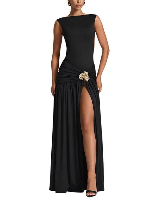 Homeyee Black Maxi Dress