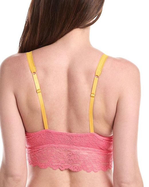 Honeydew Intimates Pink Claudia Black & Sand Lace Bralette