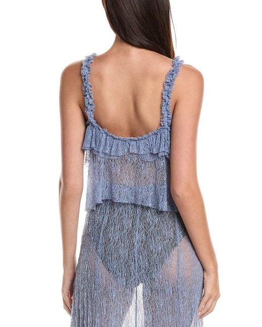 Seraphin Blue Woven Top