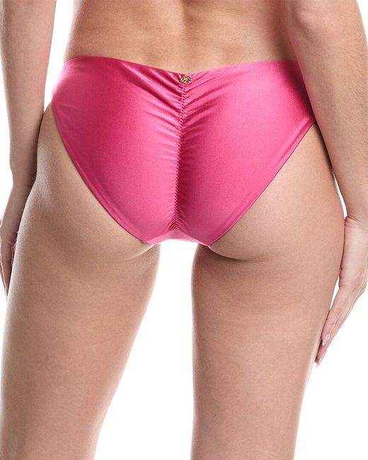 PQ Swim Pink Basic Ruched Full Bottom