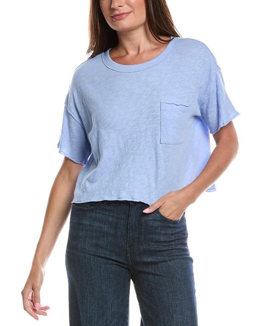 Z Supply Blue Everyday Pocket T-Shirt