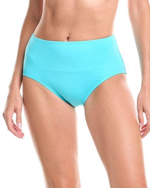 Kate Spade Blue High-Waist Bikini Bottom