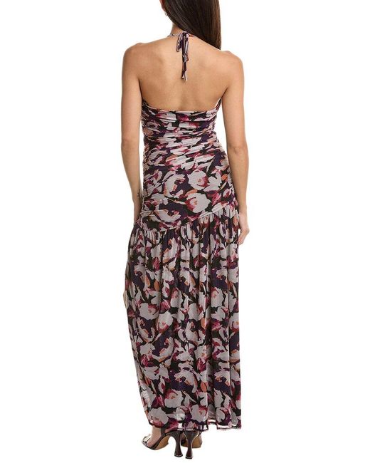 Nicholas Purple Micaela Maxi Dress