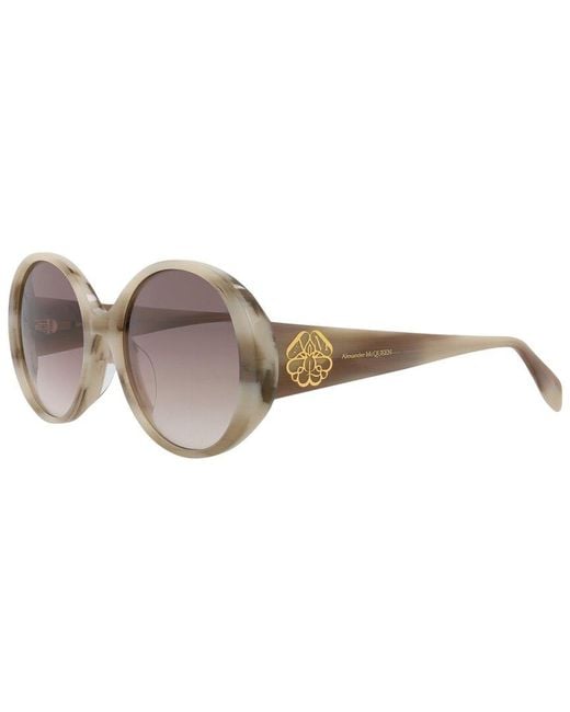 McQueen Brown 57Mm Sunglasses