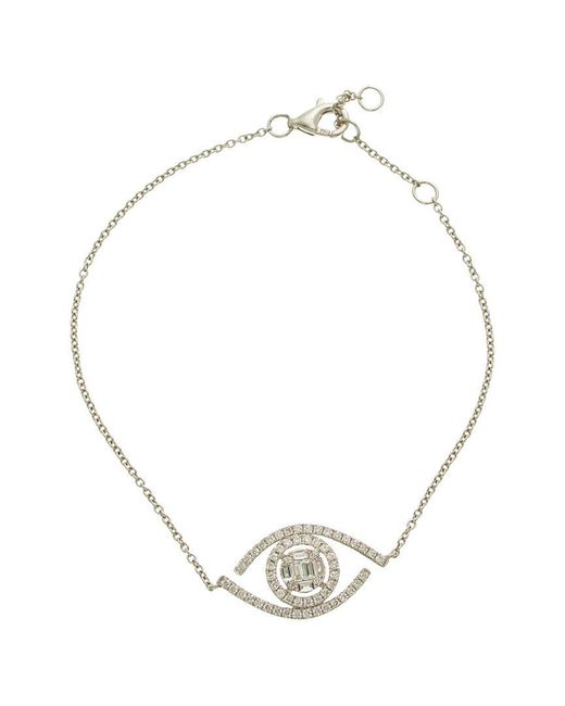 Maitre De Diamant Metallic 18K 0.40 Ct. Tw. Diamond Bracelet
