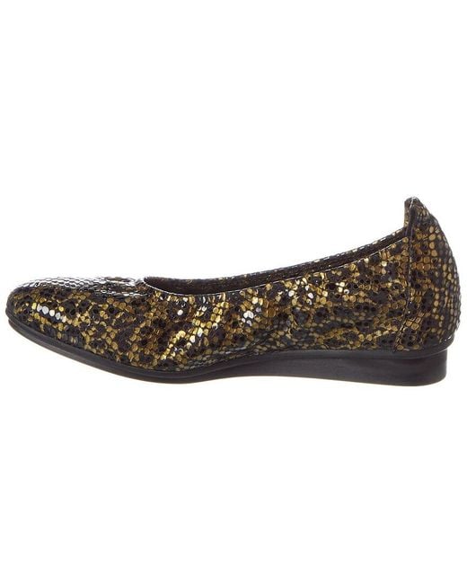 Arche Brown Ninoka Leather Flat