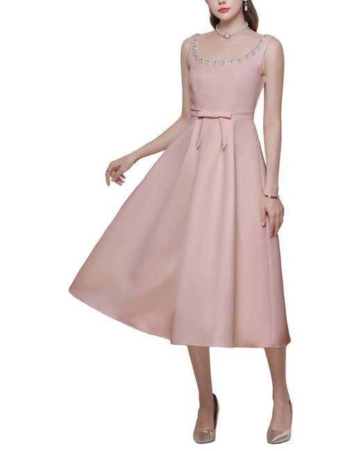 Kaimilan Pink Midi Dress