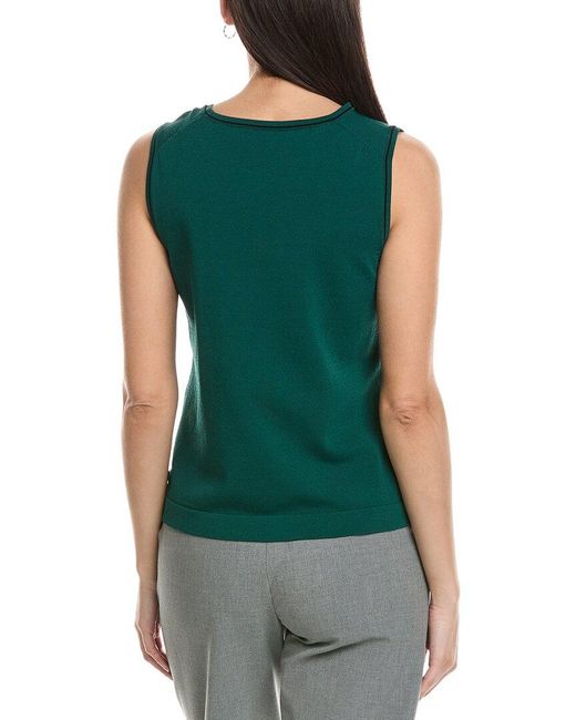 Karl Lagerfeld Green Knit Top