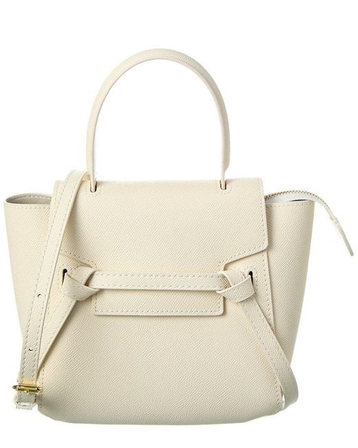 Tiffany & Fred Paris Natural Saffiano Leather Satchel