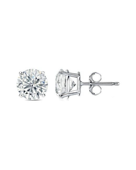 Suzy Levian CZ Jewelry Metallic Suzy Levian Silver Cz Studs