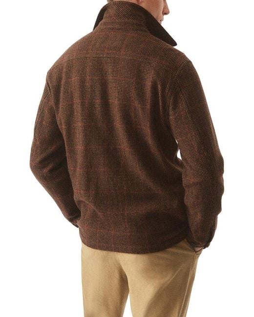 J.McLaughlin Brown Weekender Wool-Blend Jacket for men