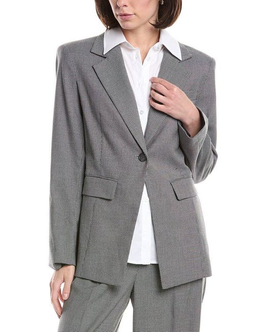 Kenneth Cole Gray Detachable Shirt Blazer
