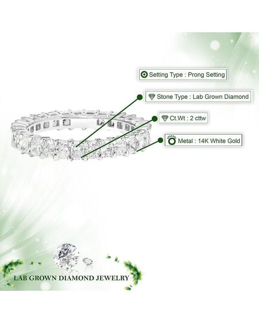 Amairah White 14K 2.00 Ct. Tw. Lab-Grown Diamond Eternity Ring