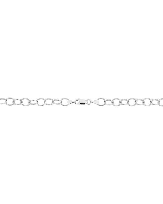 Italian Gold White 14K Italian Oval Link Chain Necklace