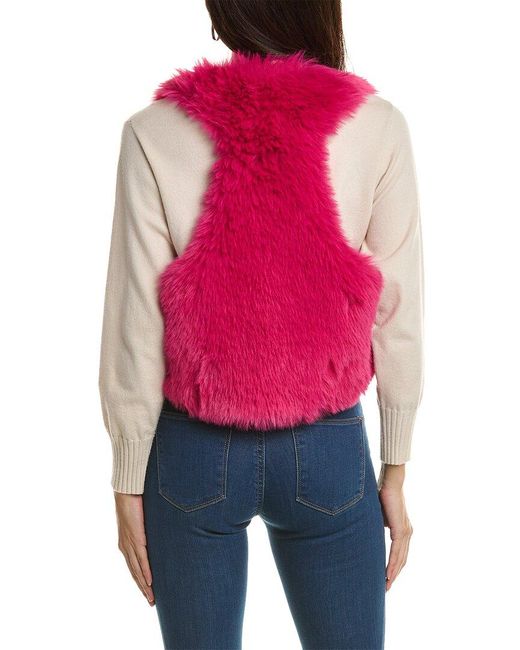 Adrienne Landau Red Little Vest