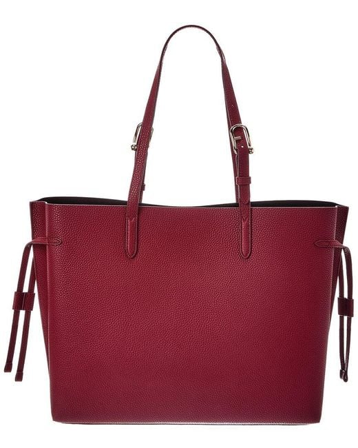 Furla Red Ava Leather Tote