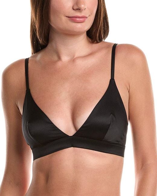 Wolford Black Built Up Silk-Blend Bralette