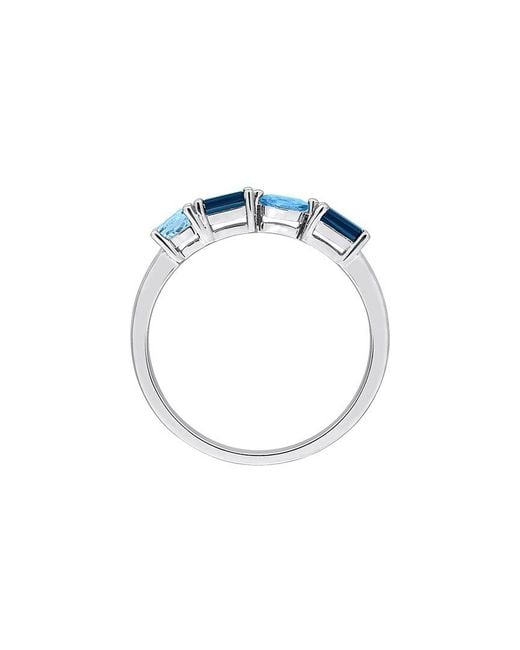 Rina Limor Blue 0.73 Ct. Tw. Topaz Anniversary Band Ring