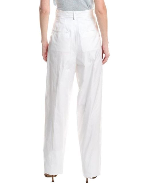Max Mara White Leone Solid Trouser