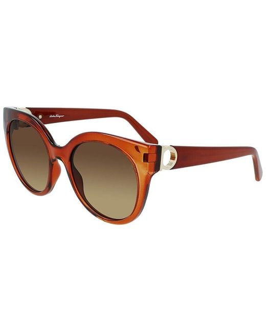 Ferragamo Brown Sf1031s 53mm Sunglasses