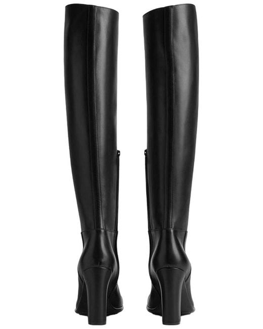 Bottega Veneta Black Storm High Leather Boot
