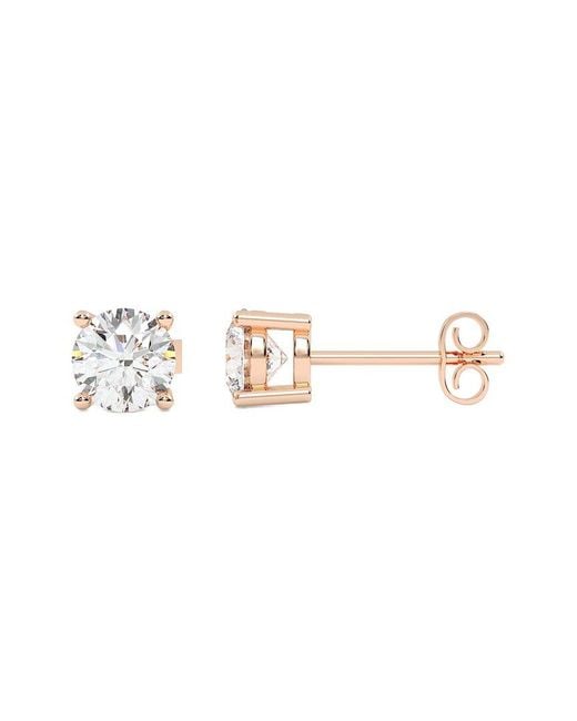 Lab Grown Diamonds Metallic 14K 2.00 Ct. Tw. Lab-Grown Diamond Stud Earrings