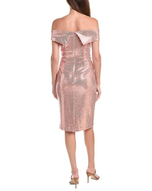 Issue New York Pink Sequin Sheath Dress