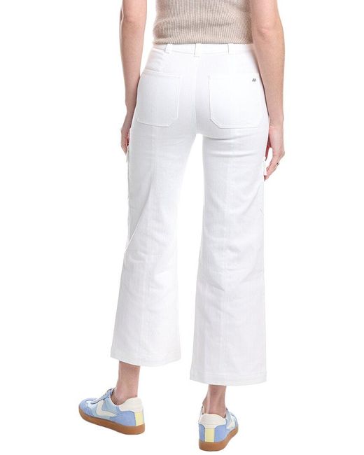 Cinq À Sept White Cargo Benji Pant