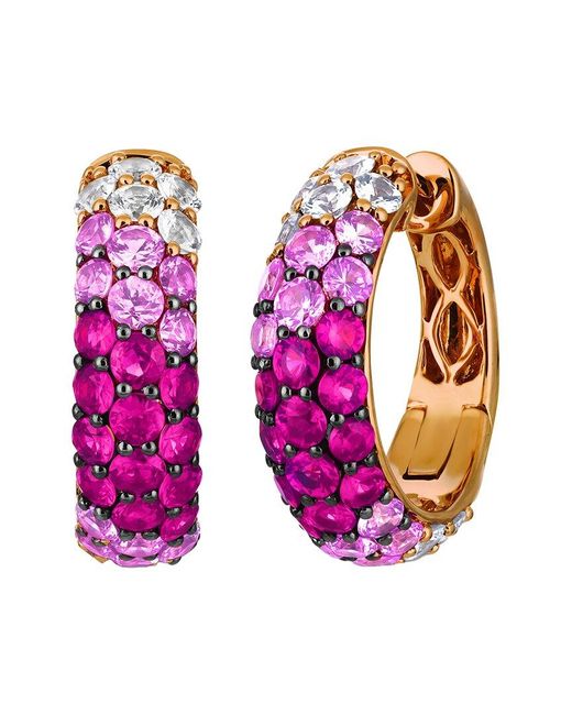Le Vian Pink Ombre 14K 4.54 Ct. Tw. Sapphire Earrings