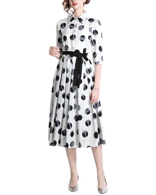 DZA White Midi Dress
