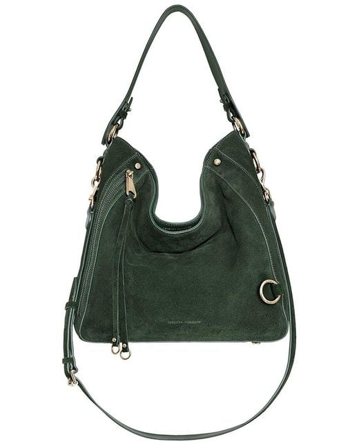 Rebecca Minkoff Green Mab Suede Hobo Bag