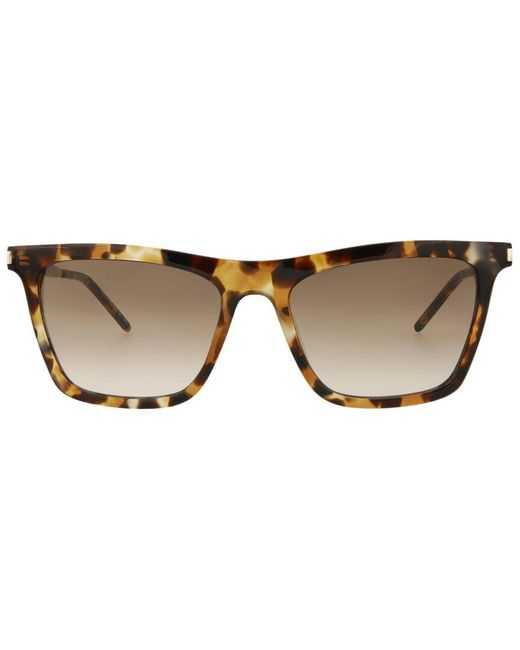Saint Laurent Sl511 145mm Sunglasses in Brown | Lyst