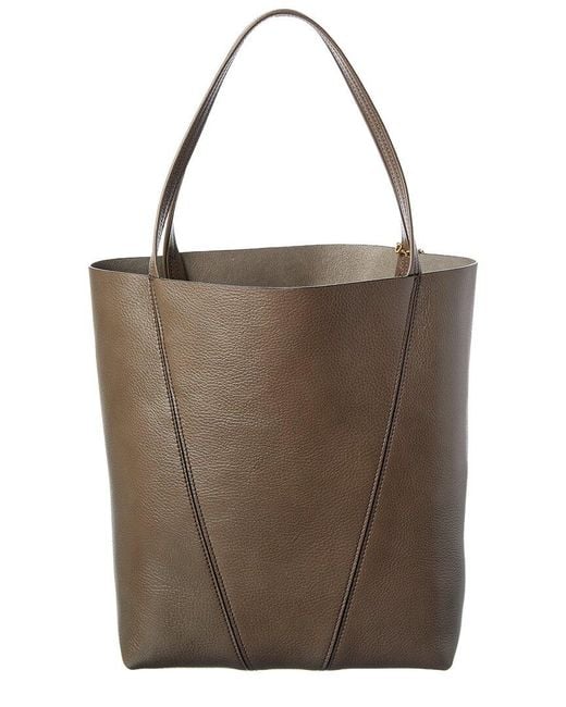 Chloé Brown Spin Leather Tote
