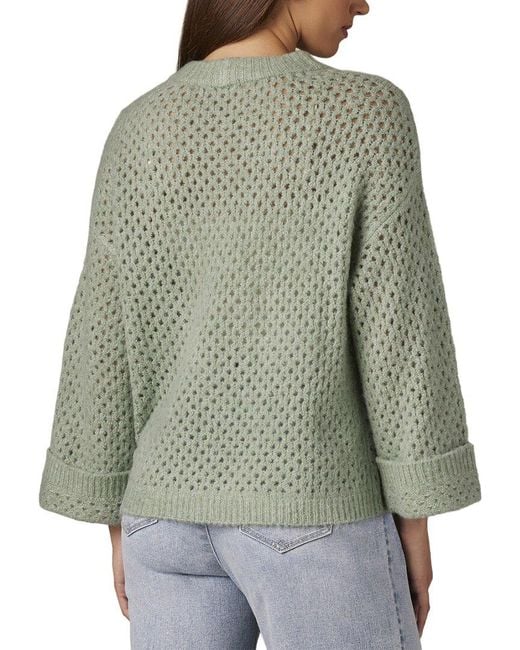 Wit & Wisdom Green Open Work Sweater