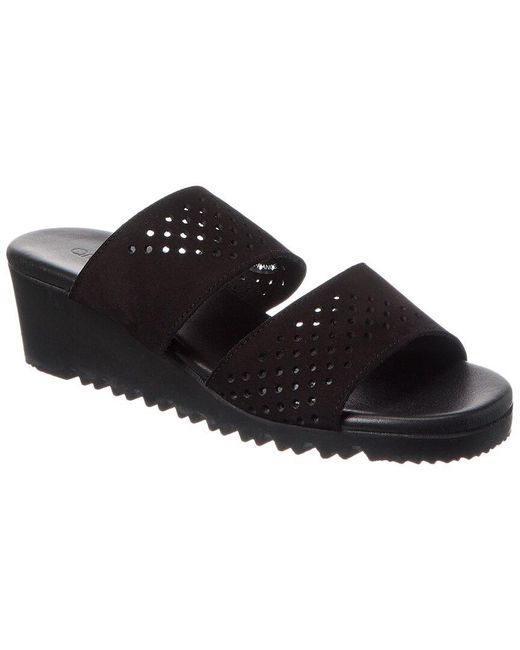 Arche Black Balahi Suede Wedge Sandal