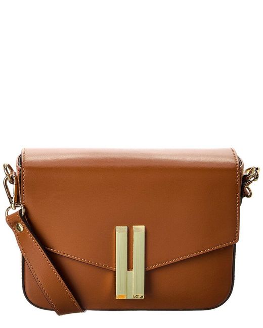 Persaman New York Brown Astrid Leather Crossbody