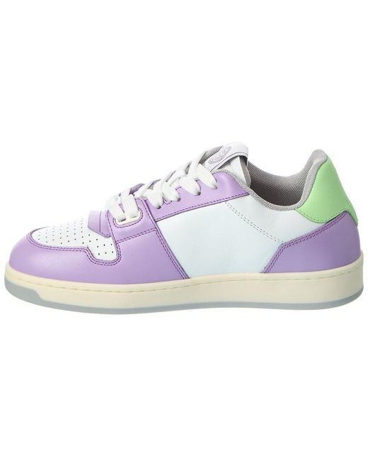 Versace Blue Leather Sneaker