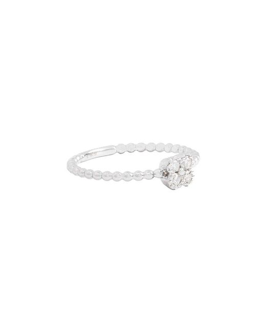 Maitre De Diamant White 18K 0.13 Ct. Tw. Diamond Ball Flower Ring
