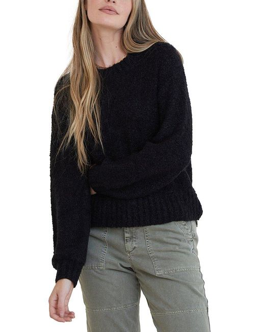 Bella Dahl Crew Sweater in Black | Lyst UK