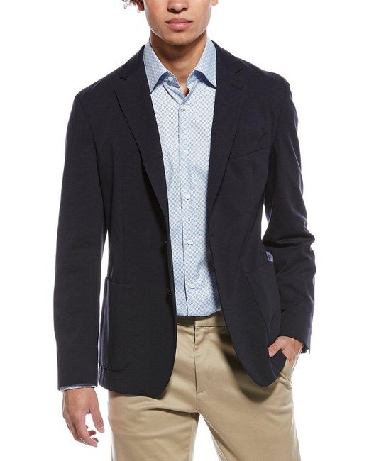 Boss Blue Hanry Slim Fit Blazer for men