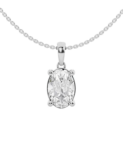 Lab Grown Diamonds White 14K 2.00 Ct. Tw. Lab Grown Diamond Solitaire Pendant Necklace