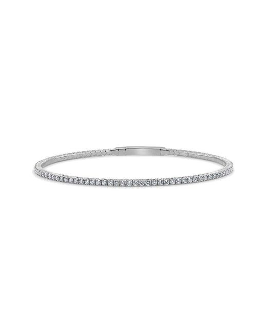 Sabrina Designs White 14k 1.52 Ct. Tw. Diamond Flexible Tennis Bracelet