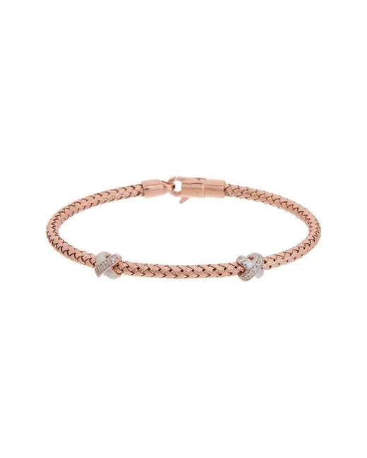 Meshmerise White 18K Over 0.1 Ct. Tw. Diamond Mesh Bangle Bracelet