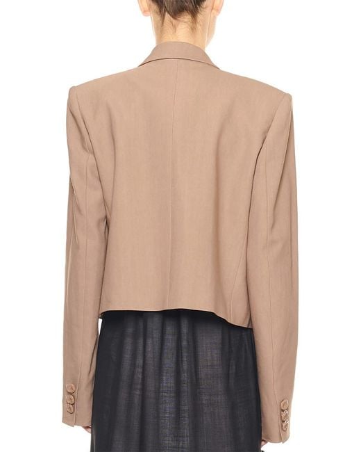 Tibi Natural Suiting Cropped Jacket