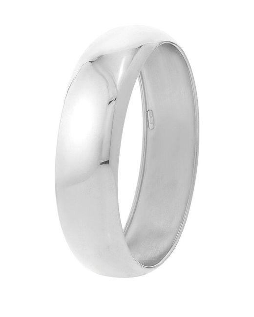 Italian Silver White Bangle Bracelet