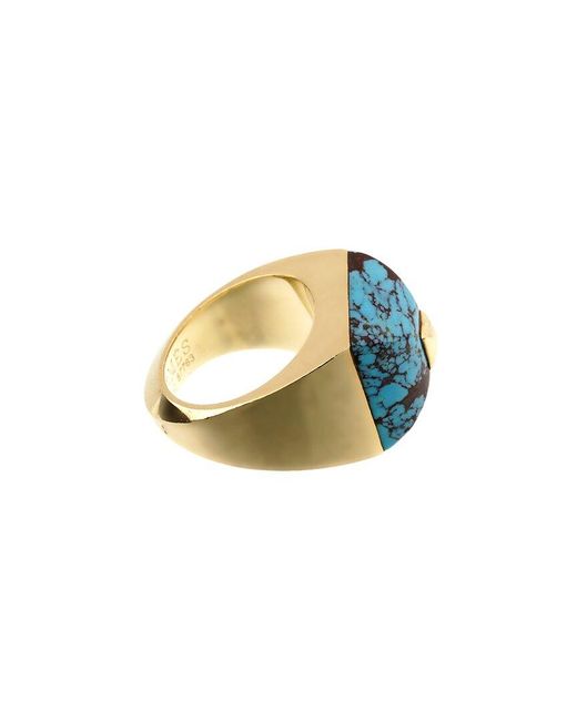 Hermès Blue 18K Cocktail Ring (Authentic Pre-Owned)