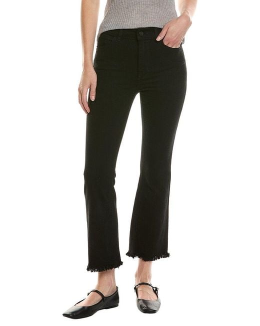 DL1961 Black Bridget Cropped Henderson Bootcut Jean