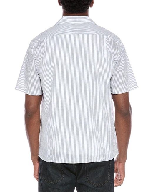 Onia White Knit Camp Shirt for men