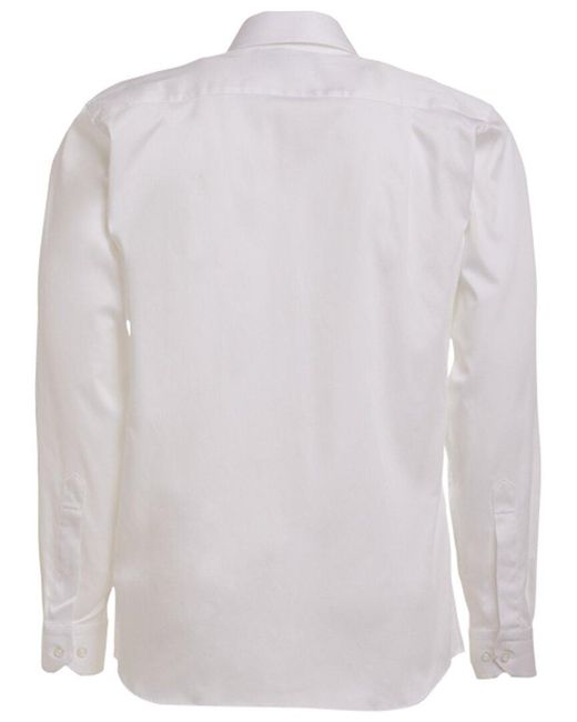 ALTON LANE White Mercantile Tailored Stretch Shirt for men