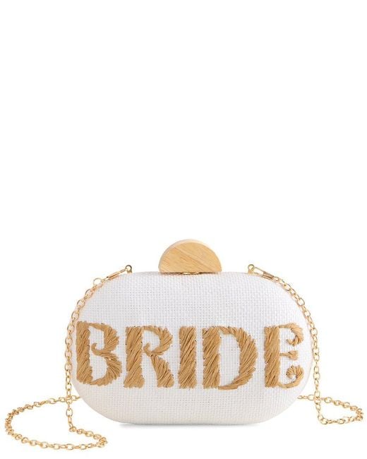Shiraleah White Bride Oval Minaudiere